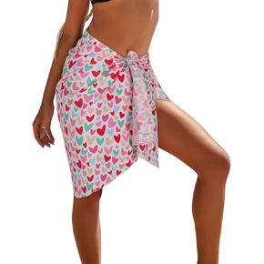shermie Women's Short Sarong Wrap Swimsuit Bikini Swimwear Summer Beach Wrap Shirt
