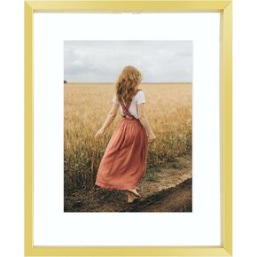 Space Art Deco, 8x10 Floating Picture Frame, Display 4x6/5x7/6x8 Picture or Any Size Photo Up to 8x10, Wall Mounting Gallery Photo Frames, Black