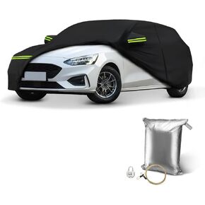 Ultrathin Truck Cover for Tesla Cybertruck,Waterproof Lightweight Car Cover,Easy Install,with Zipper Door,All-Season Protection(Black)