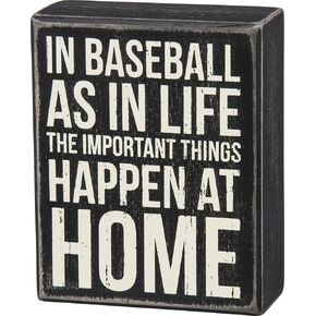 Primitives by Kathy 24687 Green Ball Trimmed Box Sign, 6 x 8-Inches, Golf Tragedies