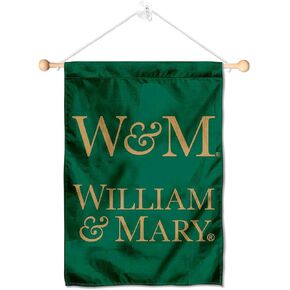 College Flags & Banners Co. William & Mary Tribe Window Wall Banner Hanging Flag with Suction Cup