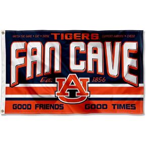 Auburn Fan Man Cave Banner Flag