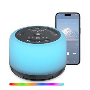 White Noise Machine,eSynic Sleep Sound Machine Baby Portable White Noise Machine Adults Sleeping 24 High Fidelity Sounds Sleep Noise Machines with Timer Memory&Meditation Feature for Adults Baby etc