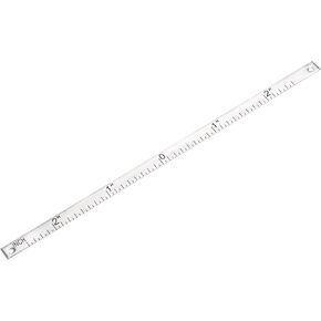 uxcell Center Finding Ruler 2-inch Table Sticky Adhesive Tape Measure, Aluminum Track Ruler with Holes, (from the Middle).