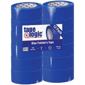 Tape Logic (24 Pack) Blue Painter's Tape, 2 Inch x 60 Yards, Multi-Surface, Easy Removal and Residue Free