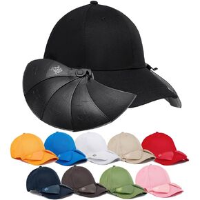 Women Men Sun Visor 100% Cotton Baseball Cap, UV Protection All Outdoor & stadiums,Easy to Attach and Remove