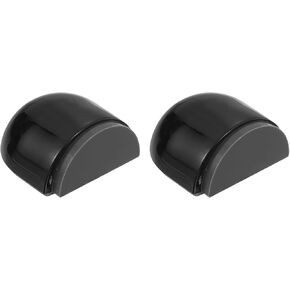 uxcell 2Pcs Door Stopper, Adhesive Rubber Floor Stops Door Buffer Door Stoppers Wall Protector for Furniture Glass Mirror, Clear