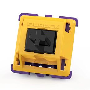 مفاتيح ZugGear DUROCK Mamba، مفتاح خطي DUROCK POM بطول 13.45 مم، مفاتيح لوحة مفاتيح ميكانيكية زنبركية ممتدة مسبقة التشحيم 60 جرام (20 قطعة)