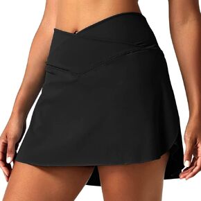 RMCMS Tennis Skirts for Women Pleated Athletic Golf Outfits Skorts Skirt with Shorts Pockets Running Workout Skirt