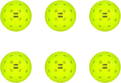 Glow in The Dark Outdoor-Pickleballs, Luminescent, 6 Pack Pickleballs, USAPA Standard in Saudi Arabia