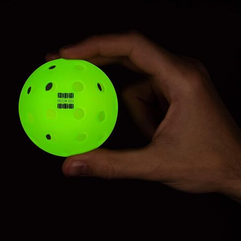 Glow in The Dark Outdoor-Pickleballs, Luminescent, 6 Pack Pickleballs, USAPA Standard in Saudi Arabia