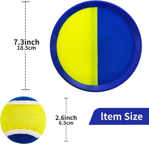 Outside Toys for Kids Ages 4-8 - Toss and Catch Ball Set, Kids Outdoor Games Ball Games for Kids with 4 Paddles and 4 Balls Toys for 3 4 5 6 7 8 9 10 Years Old Boys Girl Kids Birthday in Saudi Arabia