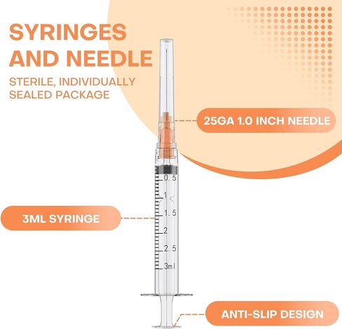 U-100 1cc with 31G 5/16 Inch Syringes, Individually Packed, Pack of 100 in Saudi Arabia