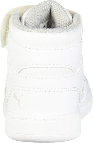 PUMA Rebound Layup Mid Sneaker, Alpine Snow Black-Toasted Almond, 4 US Unisex Big Kid in Saudi Arabia