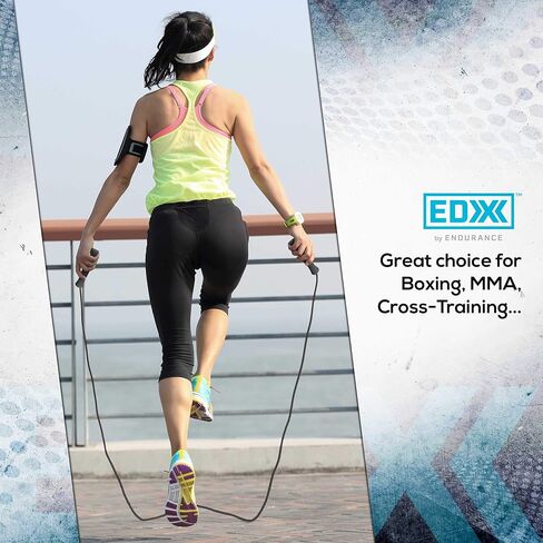 EDX Jump Rope for Fitness, Workout, Exersise - Tange-Free, Hand Grip | 10 ft in Saudi Arabia