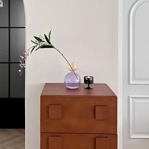Glass Vases for Home Decor, Unique Flower Vase for Bouquet Morden vases for Tables Centerpieces, vase for Room, Living Room, Library, Office, Table, Entryway, Farmhouse (Purple and Pink) in Saudi Arabia