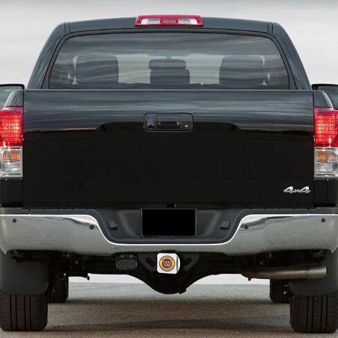 Cincinnati Bengals NFL Chrome Metal Hitch Cover with 3D Colored Team Logo by FANMATS - Unique Roundel Molded Design – Easy Installation on Truck, SUV, Car or ATV - Ideal Gift for Die Hard Football Fan in Kuwait