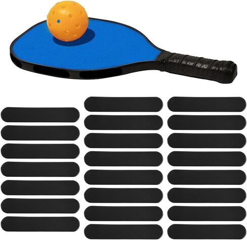 20 قطعة من شريط الرصاص من Pickleball مع عصابة رأس لاصقة من Pickleball وشريط مرجح من أجل حماية حافة المجداف لزيادة الطاقة وسرعة التأرجح (أسود) in Kuwait