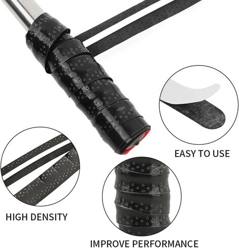 20 قطعة من شريط الرصاص من Pickleball مع عصابة رأس لاصقة من Pickleball وشريط مرجح من أجل حماية حافة المجداف لزيادة الطاقة وسرعة التأرجح (أسود) in Kuwait