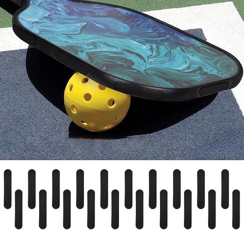 20 قطعة من شريط الرصاص من Pickleball مع عصابة رأس لاصقة من Pickleball وشريط مرجح من أجل حماية حافة المجداف لزيادة الطاقة وسرعة التأرجح (أسود) in Kuwait