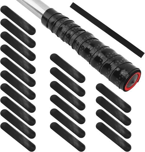 20 قطعة من شريط الرصاص من Pickleball مع عصابة رأس لاصقة من Pickleball وشريط مرجح من أجل حماية حافة المجداف لزيادة الطاقة وسرعة التأرجح (أسود) in Kuwait