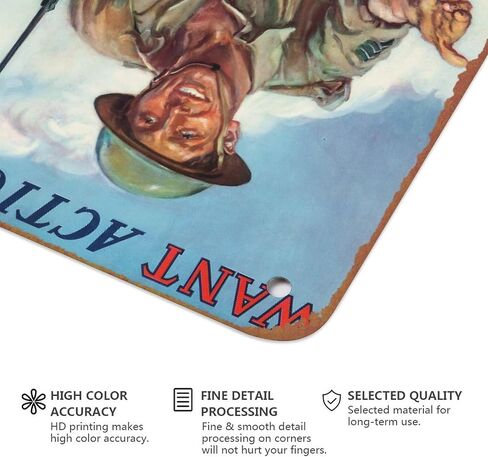 us Marine Corps Recruitment Poster Retro Metal Sign Vintage Tin Sign for Cafe Bar Home Wall Decor 12 X 8 inch in Kuwait