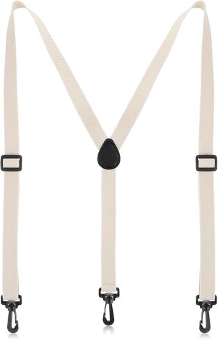 Aster Black Suspenders Men 3 Swivel Hooks Hidden Suspenders Adjustable Straps Men's Suspenders for Jeans, Formal Pants, Shorts in Saudi Arabia