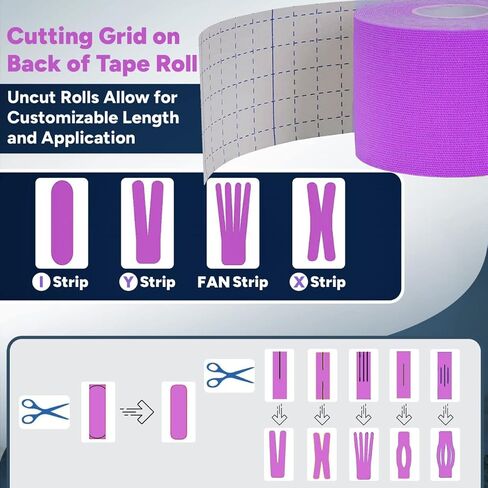 3 Rolls I Uncut I Kinesiology Tape (2 in x 16.4 ft per roll) I Premium Quality I Ideal Support for Joints and Muscles (Stretchable, Breathable & Hypoallergenic) (Beige/Tan/Skin) in Saudi Arabia