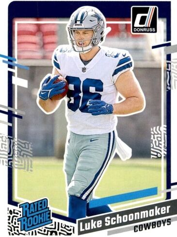دالاس كاوبويز 2023 Donruss HUGE Factory مختومة 17 بطاقة فريق مع داك بريسكوت وميكا بارسونز بالإضافة إلى 4 بطاقات مبتدئة مصنفة بما في ذلك Deuce Vaughn وLuke Schoonmaker in Saudi Arabia