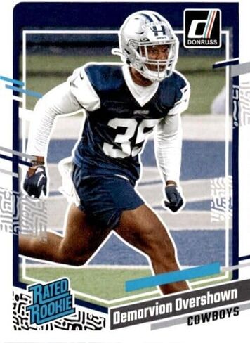 دالاس كاوبويز 2023 Donruss HUGE Factory مختومة 17 بطاقة فريق مع داك بريسكوت وميكا بارسونز بالإضافة إلى 4 بطاقات مبتدئة مصنفة بما في ذلك Deuce Vaughn وLuke Schoonmaker in Saudi Arabia