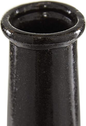 Deco 79 Porcelain Ceramic Decorative Vase Tribal Centerpiece Vase, Flower Vase for Home Decoration 6" x 6" x 18", Black in Saudi Arabia