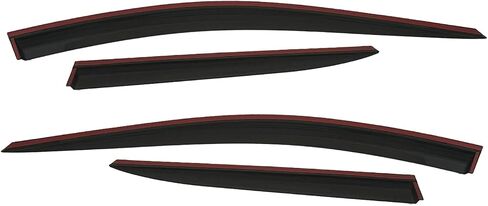 Vesul Compatible with Kia K5 K-5 GT line 2024-2021 2024 Accessories PC Tape on Window Deflector Rain Guard Window Visor Shield 304 Stainless Steel Trim Smoke Black in Saudi Arabia
