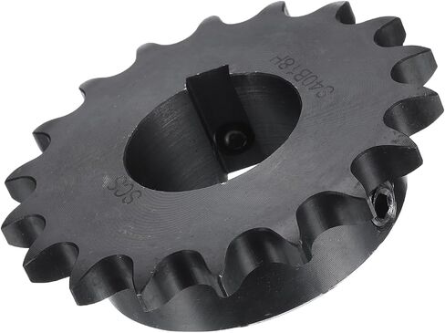 uxcell #40 Chain Roller Sprocket B Type, 1-1/4" Bore 18 Tooth Single Strand Chain Sprocket, Carbon Steel, Keyway with Set Screws in Saudi Arabia