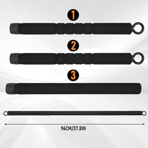 Pilates Bar Kit with Resistance Band for Working Out 200lbs Heavy Duty Resistance Band with Handles Bar Yoga Pilates Equipment for Men Women Home Gym Full Body Workout Equipment in Kuwait