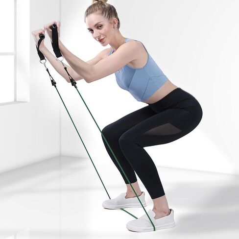 Pilates Bar Kit with Resistance Band for Working Out 200lbs Heavy Duty Resistance Band with Handles Bar Yoga Pilates Equipment for Men Women Home Gym Full Body Workout Equipment in Kuwait