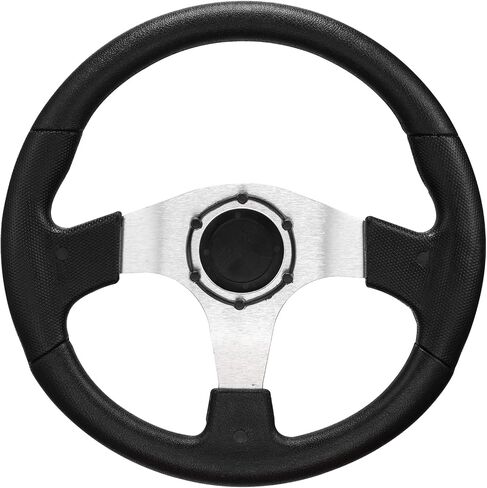 عجلة قيادة عربة الجولف الكلاسيكية من ألياف الكربون من Roykaw متوافقة مع EZGO TXT/RXV، Club Car DS/Precedent/Tempo، Yamaha ومعظم موديلات عربة الجولف، مقبض من البولي يوريثين in Saudi Arabia