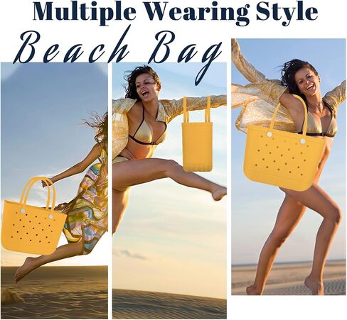 X-Large Beach Rubber Bag Waterproof Washable Handbag Durable Modern Travel Tote Bag Sports Beach Groceries Pool Travel (Lake Green1) in Saudi Arabia