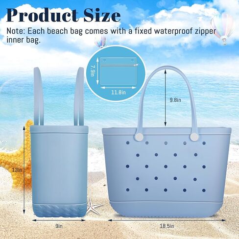 X-Large Beach Rubber Bag Waterproof Washable Handbag Durable Modern Travel Tote Bag Sports Beach Groceries Pool Travel (Lake Green1) in Saudi Arabia