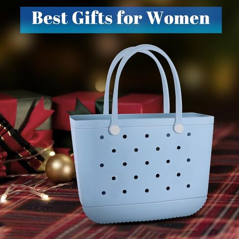 X-Large Beach Rubber Bag Waterproof Washable Handbag Durable Modern Travel Tote Bag Sports Beach Groceries Pool Travel (Lake Green1) in Saudi Arabia