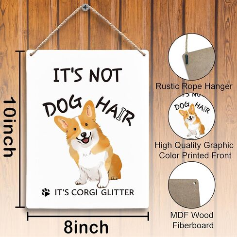 FUGWN It’s Not Cat Hair It’s Kitty Glitter Cat Wooden Signs 8x10, Cat Wall Decor, Black Cat Home Room Decor, Cat Decorations for the Home, Cat Signs Home Decor, Cat Gifts for Cat Lovers in Saudi Arabia
