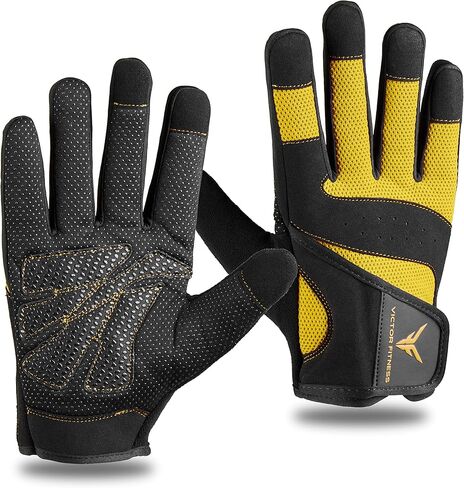 قفازات رفع الأثقال للرجال من السلسلة 4 بأصابع كاملة ومزدوجة الخياطة، حماية مبطنة لراحة اليد قابلة للتنفس ومضادة للانزلاق، شريط فيلكرو من الدرجة العسكرية، مع إمكانية شاشة اللمس in Kuwait