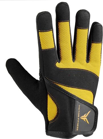 قفازات رفع الأثقال للرجال من السلسلة 4 بأصابع كاملة ومزدوجة الخياطة، حماية مبطنة لراحة اليد قابلة للتنفس ومضادة للانزلاق، شريط فيلكرو من الدرجة العسكرية، مع إمكانية شاشة اللمس in Kuwait