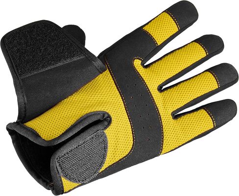 قفازات رفع الأثقال للرجال من السلسلة 4 بأصابع كاملة ومزدوجة الخياطة، حماية مبطنة لراحة اليد قابلة للتنفس ومضادة للانزلاق، شريط فيلكرو من الدرجة العسكرية، مع إمكانية شاشة اللمس in Kuwait