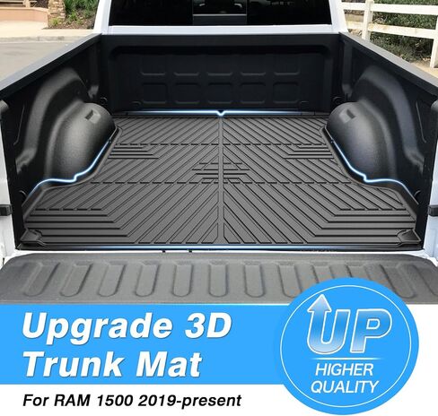 Powerty Truck Bed Mat Compatible with Nissan Frontier 2022-2024 Accessories All Weather 5 FT(5 Feet (60") Truck Bed Liner TPE Pickup Bed Mat Black in Saudi Arabia