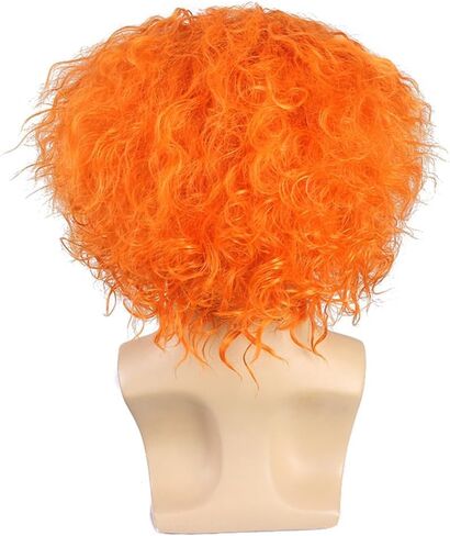 Men's or Boy Wig Reddish Brown Short Curly Wig Halloween Costume Wig in Saudi Arabia