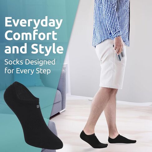 4 أزواج من جوارب DuraSocks بدون عرض من قطن الخيزران للنساء والرجال بدون خياطة وخالية من الروائح in Saudi Arabia
