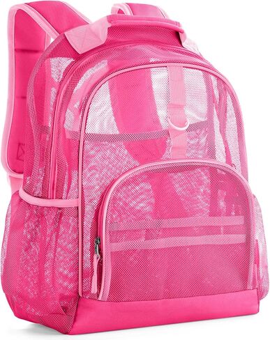 Choco Mocha Mesh Backpacks for School Girls Purple Mesh Backpack for Kids Heavy Duty Large Mesh Backpack for Beach 17 inches in Saudi Arabia