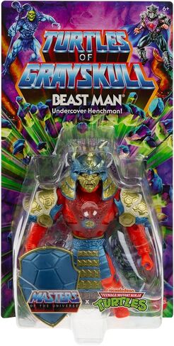 Masters of the Universe Origins Turtles of Grayskull Shredder Action Figure Toy, 16 Articulations, TMNT & Motu Crossover Villain in Saudi Arabia