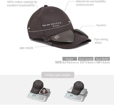 Women Men Sun Visor 100% Cotton Baseball Cap, UV Protection All Outdoor & stadiums,Easy to Attach and Remove in Saudi Arabia