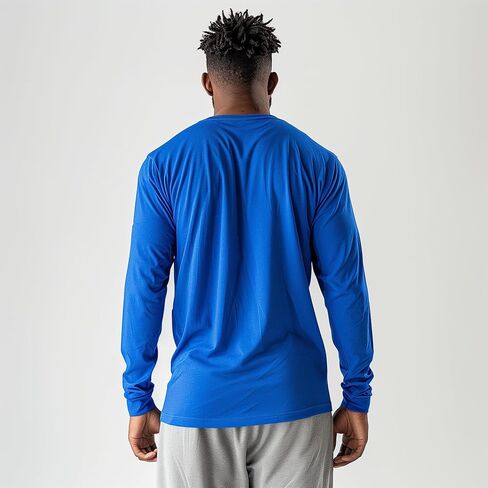 5 Pack Mens Long Sleeve Shirts Quick Dry Moisture Wicking Athletic Running Gym Workout T Shirts in Kuwait